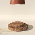 Photo U-shaped table lamp