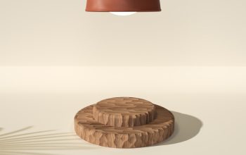 Photo U-shaped table lamp