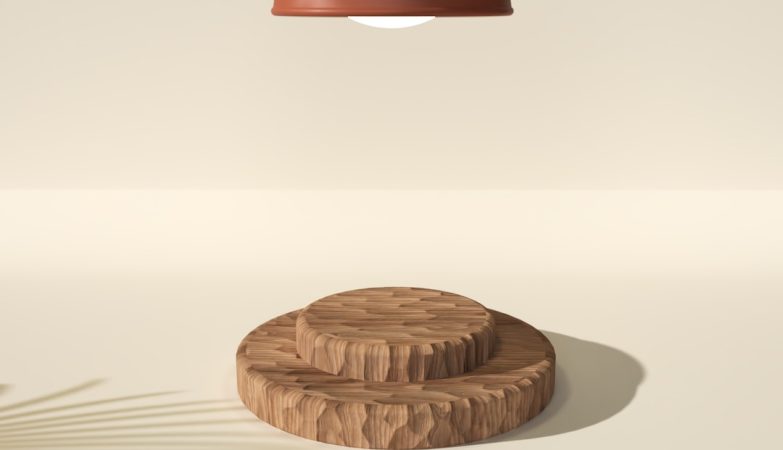 Photo U-shaped table lamp