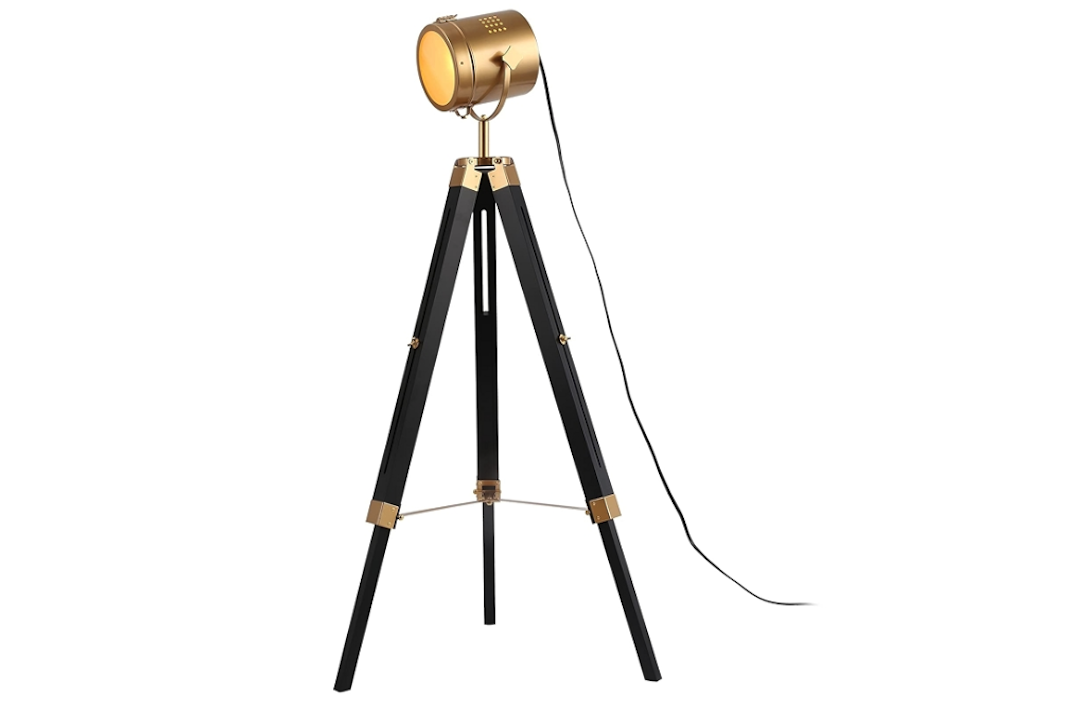 Transform Your Space with an Industrial Tripod Searchlight Floor Lamp