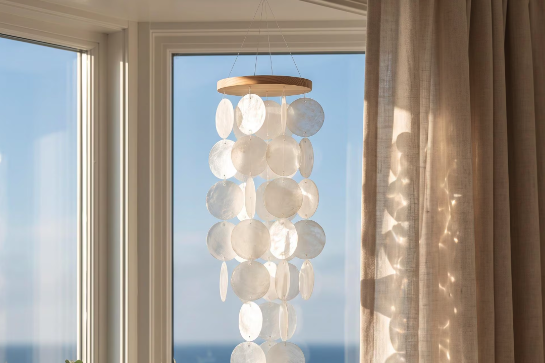 Extra Tall Capiz Shell Breakfast Nook Lamp: A Stylish Addition to Your Home