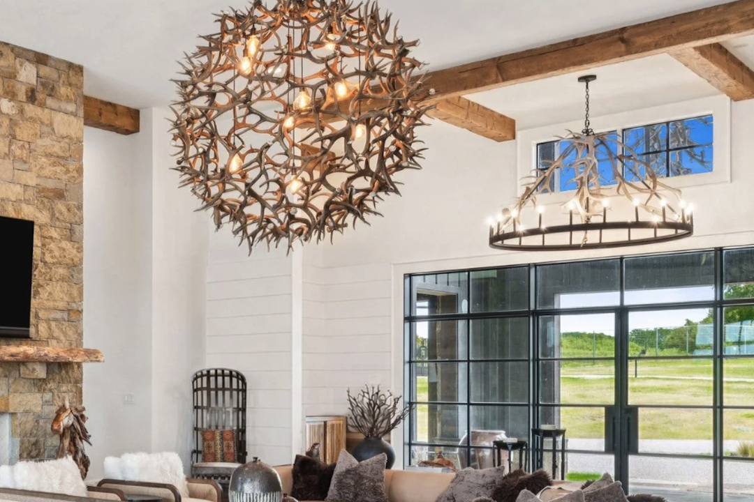 Modern Rustic Lighting: Antler-Free Trends