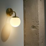 Photo globe wall sconce gallery decor